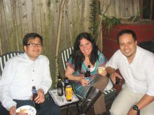 Dr. Ronald Perez, Dr. Frances Gratacos and her fiance Napoleon