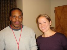 Dr. Kwame Osei-Sarfo and Megan Ricard