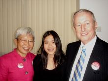 Dr. Szeto, Emily, & Dean Gotto