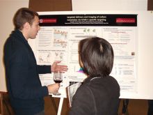 Alex Veach at his poster