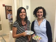 Students and faculty enjoy Dr. Pleil's reception