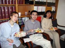 Students and faculty enjoy Holiday Party 2004.