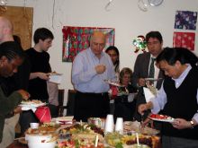 Students and faculty enjoy Holiday Party 2004.