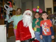 Students and faculty enjoy Holiday Party 2011.