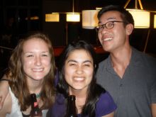 Abby Horstmann, Julia Silveira and Paul Jeng