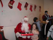 Students and faculty enjoy Holiday Party 2005.