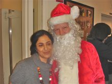 Students and faculty enjoy Holiday Party 2013.