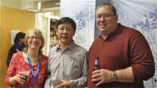 Students and faculty enjoy Holiday Party 2014.