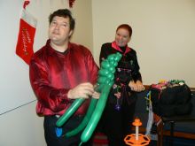 Students and faculty enjoy Holiday Party 2008.