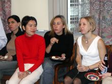 Students and faculty enjoy Holiday Party 2003.