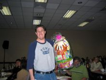 Students socializing at a party.