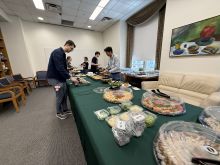 Students enjoying the lunch!