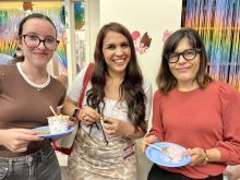 A Student, Dr. Carrasco and Dr. Melis