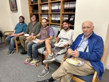 Tom Rossetti, Nicolas Lewis, another PhD students, Jake Ferreira and Dr. Inturrisi