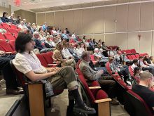 A very large turnout for this very special seminar honoring Dr. Gross