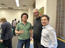Dr. Geri, Dr. Rick Finnell and seminar speaker Dr. Jonathan Stamler