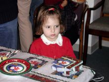 Students and faculty enjoy Holiday Party 2002.