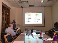 Trainees in Pharmacology meeting.