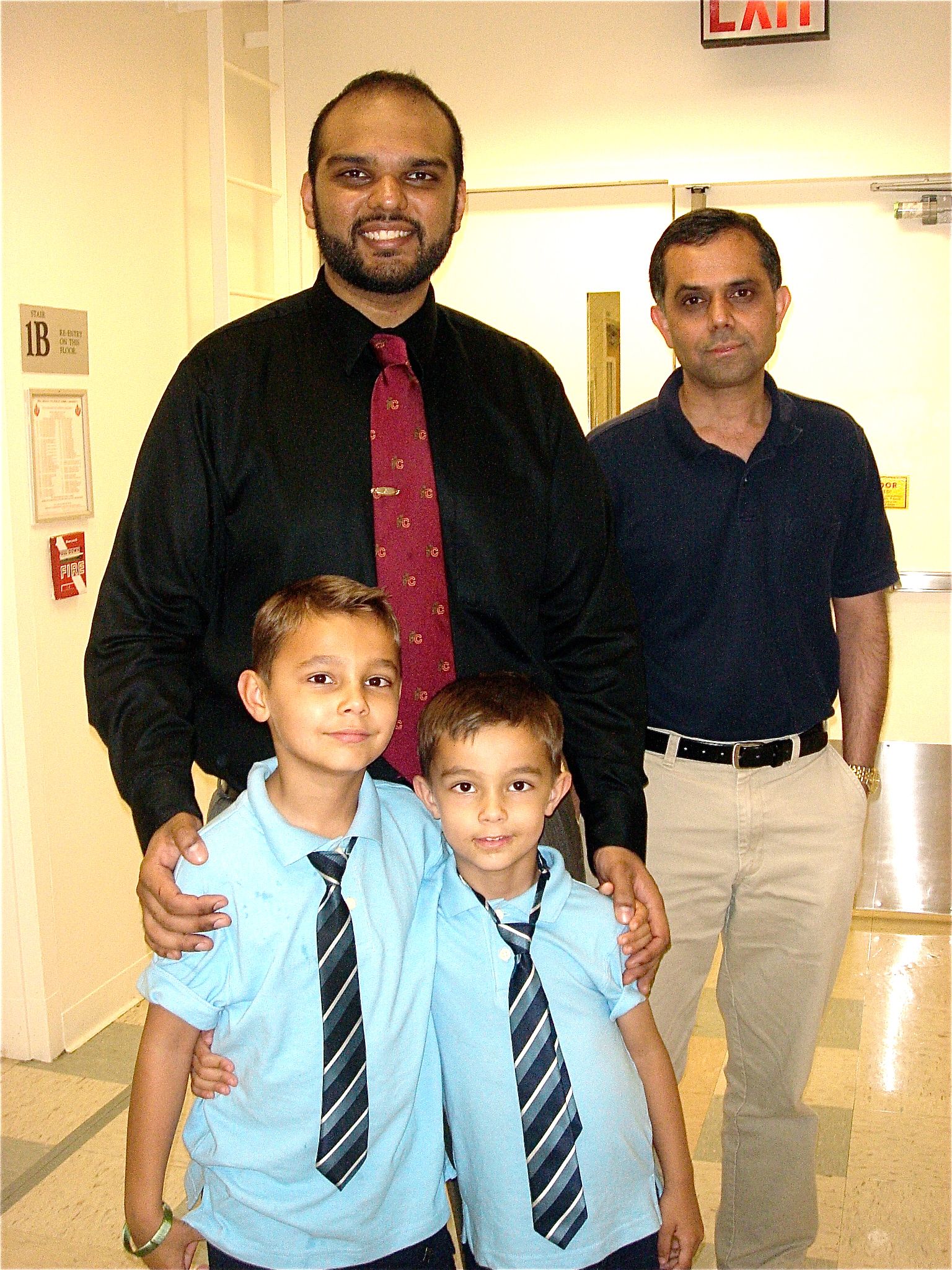 Kanda with family after defending his thesis.