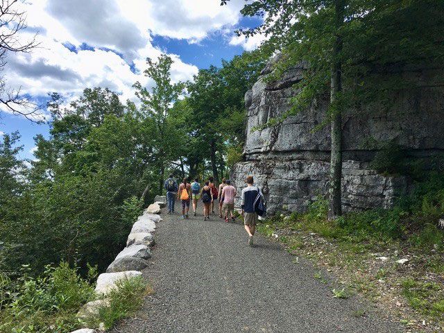 Pharmacology group on a hike.