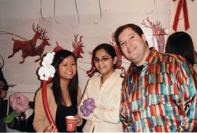 Students and faculty enjoy Holiday Party 2006.