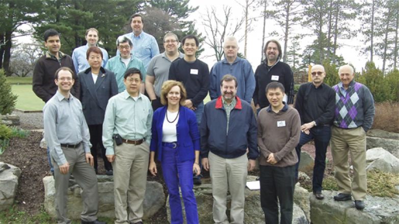 Front row: Drs. Daniele Heller, Yueming Li, Lorraine Gudas, David Scheinberg, Minkui Luo. Back row: Dr. Samie Jaffrey, Michiko Okamoto, M.Kharas, Francis Lee, Anthony Sauve, Lonny Levin, Derek Tan, Jochen Buck, R. Kolesnick, Miklos Toth, C. Inturrisi