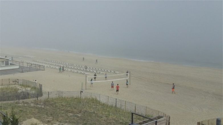 Empty beach.