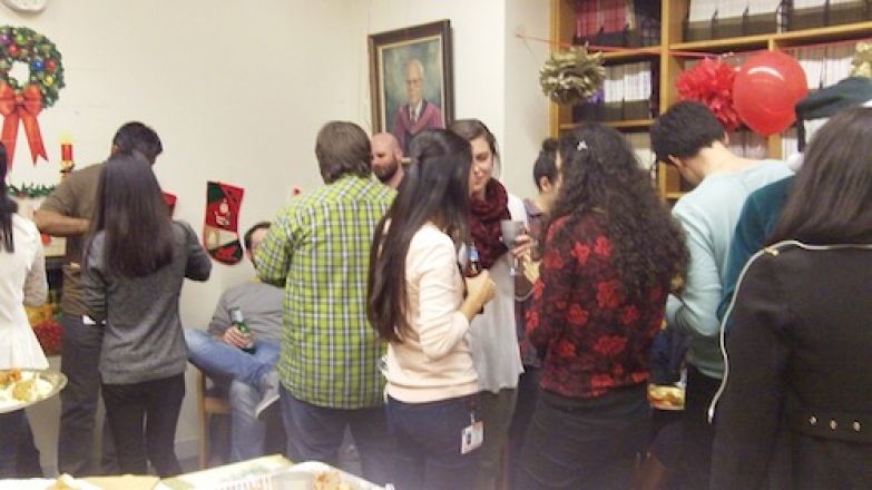 Attendees at 2015 Holiday Party.