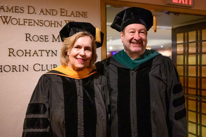 Dr. Gudas and Dr. Scheinberg at Carnegie Hall Dr. Gudas and Dr. Scheinberg at Carnegie Hall