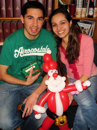 Students and faculty enjoy Holiday Party 2008.