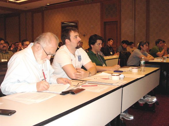1st row: Drs. Roberto Levi, Geoff Abbott and Luca Cartegni 1st row: Drs. Roberto Levi, Geoff Abbott and Luca Cartegni
