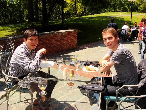 Dr. Minkui Luo and student Ronald Bultje Dr. Minkui Luo and student Ronald Bultje
