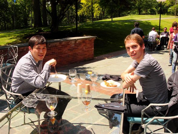 Dr. Minkui Luo and student Ronald Bultje