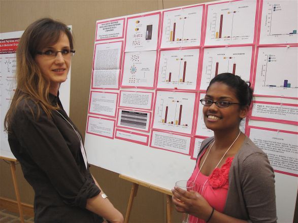 Dr. Anna Rodina and student Tharu Fernando Dr. Anna Rodina and student Tharu Fernando