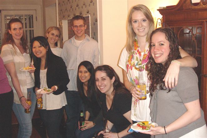 L to R: Alissa Brandes, Danica Chiu, Denise Minton, Josh Linscott, Alyssa Verano, Christina Bonvicino, Emma Laird, and Lizzy Moskatel