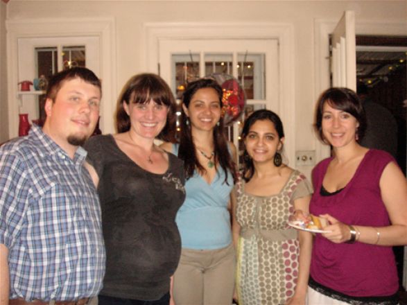 Marek and Kasia Marcinkiewicz, Naira Rezende, Vasundhra Kashyap and Mrs. Yannick Benoit