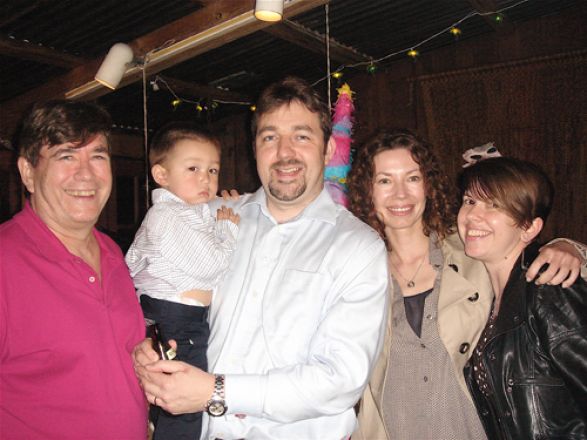 Dr. John Wagner, George and Geoff Abbott, Dr. Crina Nimigean, and Julie Pickett