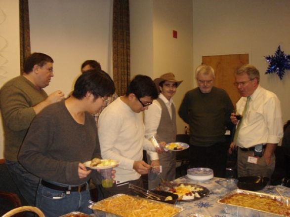 Students and faculty enjoy Holiday Party 2011.