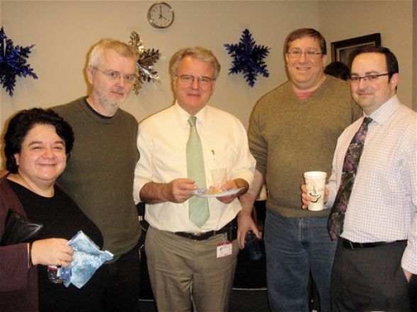 Students and faculty enjoy Holiday Party 2011.