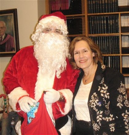 Students and faculty enjoy Holiday Party 2011.