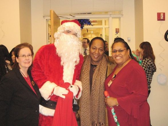 Students and faculty enjoy Holiday Party 2011.