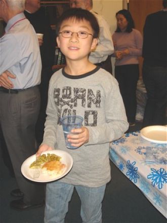 Students and faculty enjoy Holiday Party 2011.