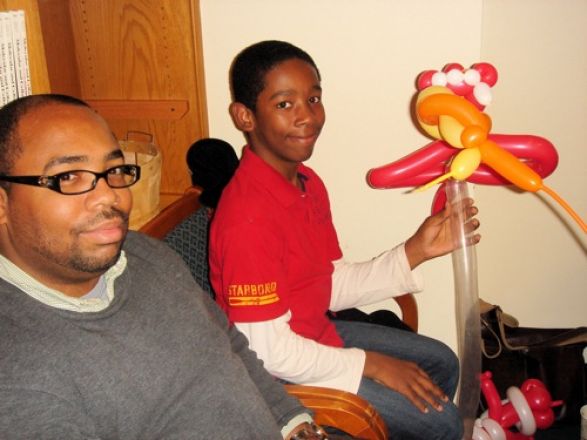 Students and faculty enjoy Holiday Party 2011.