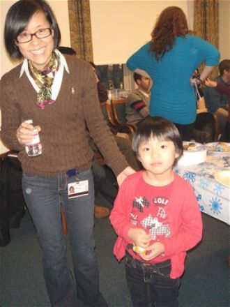 Students and faculty enjoy Holiday Party 2011.