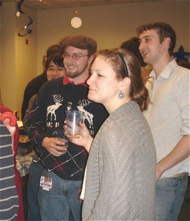 Students and faculty enjoy Holiday Party 2011.