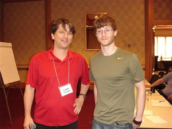 Dr. Luca Cartegni and Chris Evans Dr. Luca Cartegni and Chris Evans