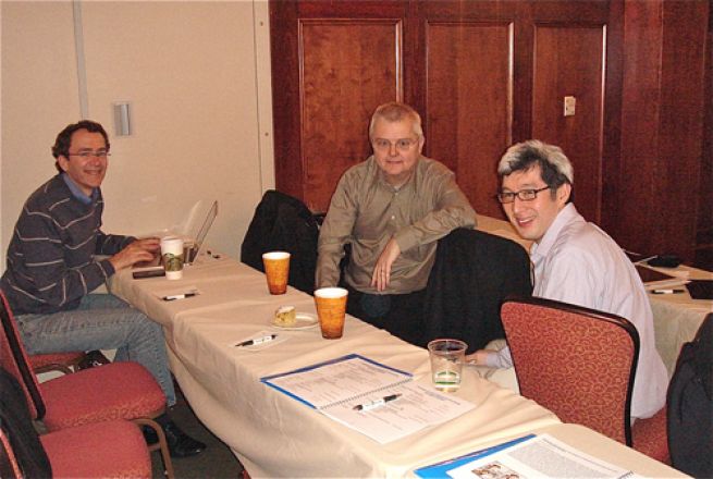 Drs. Hugh Hemmings, Jochen Buck and Francis Lee Drs. Hugh Hemmings, Jochen Buck and Francis Lee