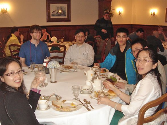 Group of students sitting together. Group of students sitting together.