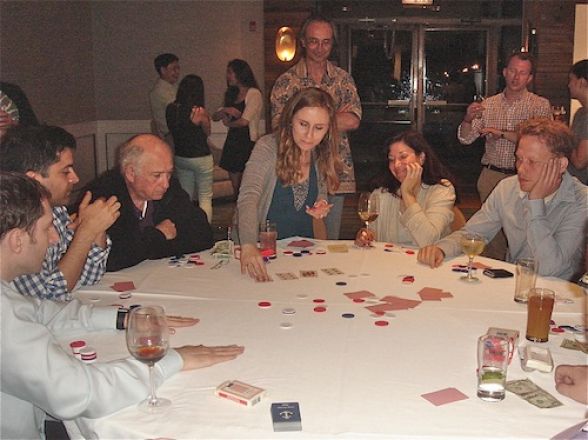 Group of students at a party. Group of students at a party.