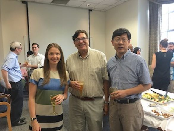 Students and faculty enjoy Dr. Pleil&#039;s reception